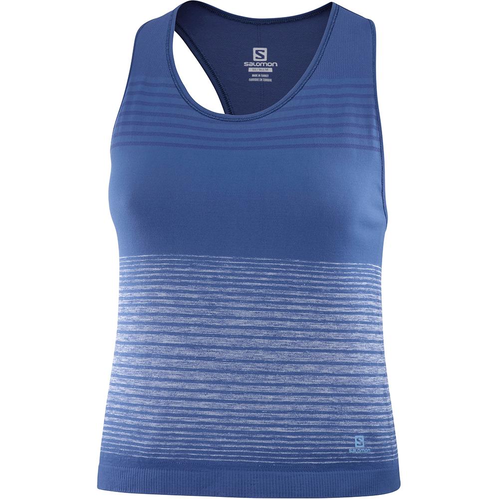 Salomon Israel ELEVATE MOVE'ON TOP W - Womens Tank - Black (DKNE-75189)